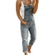 thumbnail image 1 of Txlixc Tirantes de denim, botones comunes, correas de hombro, jeans rasgados Txlixc moderno, simple, 1 of 6