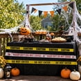 thumbnail image 4 of 2 PCS 16ft Halloween Caution Tape, Warning Barrier Tape for Halloween Decorations Outdoor Indoor,Party Prop for Haunted House Yard Porch Fence Door Halloween Party Decor, 4 of 8