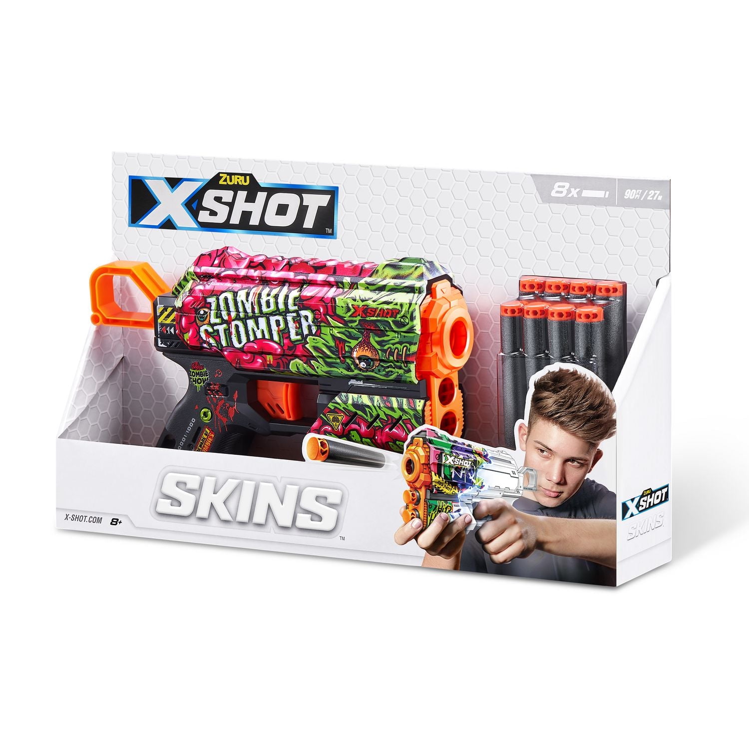X-Shot Skins Flux Dart Blaster (8 Darts)