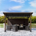 thumbnail image 3 of 12FT.X 14FT.Outdoor Wooden Gazebo With Sloping Roof, 3 of 6