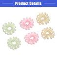 thumbnail image 6 of Vocoste 6 Pcs Coil Hair Tie Hair Accessories for Women Pink Green Champagne, 6 of 7