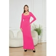 thumbnail image 5 of Two-in-one With Lining Double-layer Belly Contracting Hip Lifting Long Sleeve Narrow Dress, 5 of 7