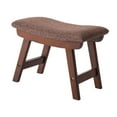 thumbnail image 2 of Reposapiés de madera, reposapiés, asiento, silla, cambio de zapato, taburete, taburete otomano para sala de estar, puerta, entrada de casa, dormitorio Marrón, 2 of 8