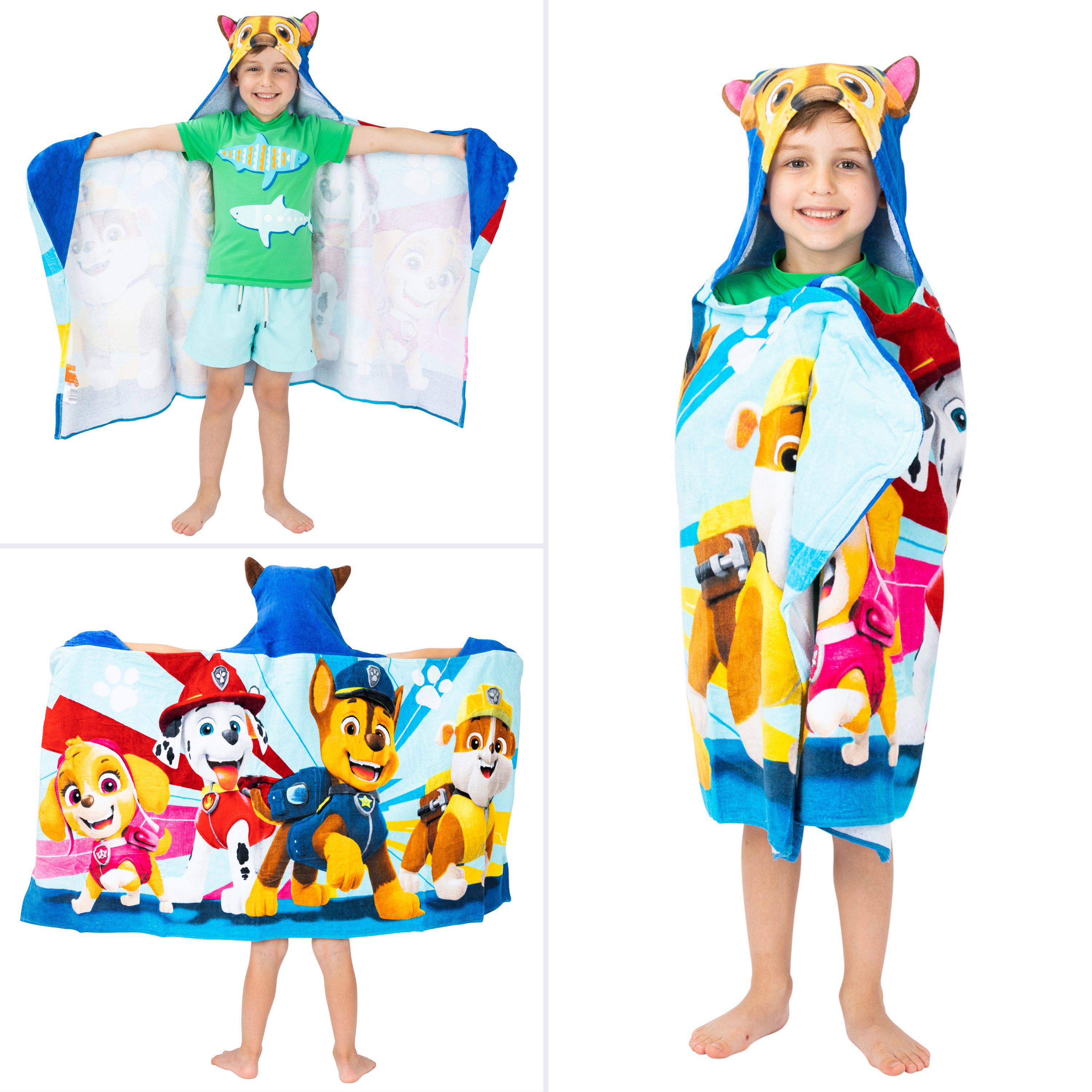 PAW Patrol Chase Kids Cotton Hooded Towel - image 2 of 6