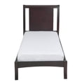 thumbnail image 2 of Fang Twin Size Bed, Sleigh Panel Headboard, Espresso Brown Mahogany Wood, 2 of 5