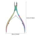 thumbnail image 5 of Nail Nipper, Stainless Steel Cuticle Cutter Dead Skin Remover Clipper Toenail Fingernail Trimmer with Double Spring Nail Art Manicure Pedicure Tool, 5 of 5