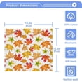 thumbnail image 2 of GZHJMY Beautiful Autumn Maple Leaves Wash Cloths 2 Pcs Small Cotton Wash Towels for Kitchen Bathroom, 2 of 5