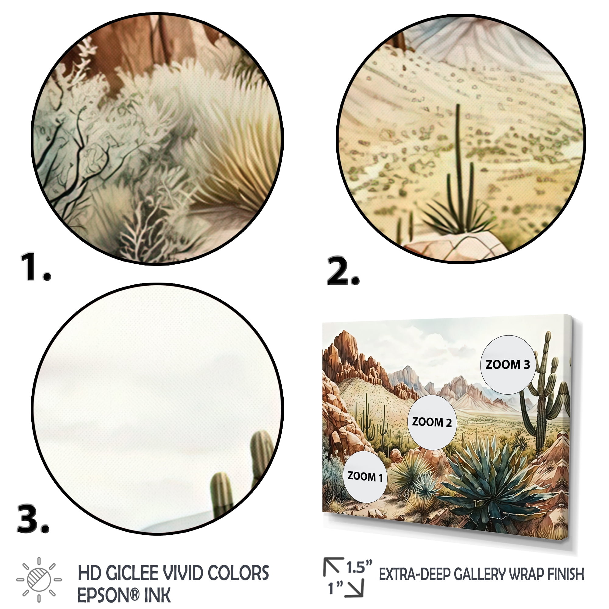 Designart Arizona Desert IV Canvas Wall Art