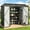 6x4 Dark Gray, variant on Asofer 6x4ft Dark Gray Metal Outdoor Storage Shed, Weather Resistant Steel Utility Shed with Side Vents and Double Lockable Doors for Backyard Patio Lawn