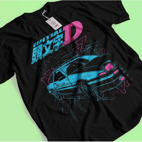 Initial D T-Shirt Takumi Fujiwara Shirt Anime Tshirt Bunta Tee Natsuki Keisuke