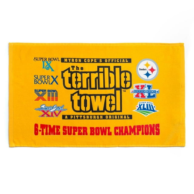 Toalla Terrible Coleccionable The Terrible Towel 6x Champs Steelers
