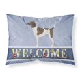 thumbnail image 1 of Carolines Treasures BB8283PILLOWCASE German Shorthaired Pointer Welcome Fabric Standard Pillowcase, 1 of 2