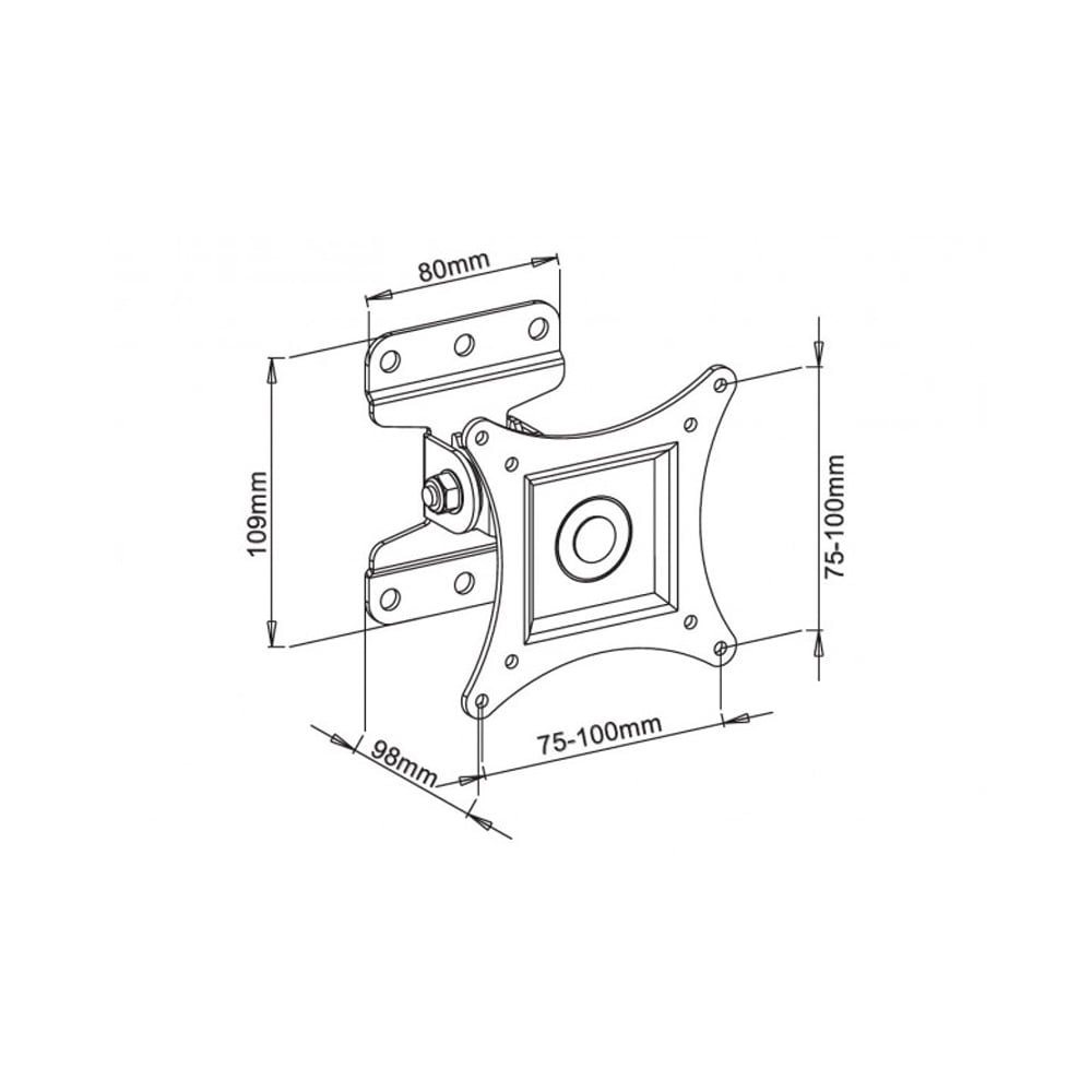 Techly Tilting Wall Mount for 13-30in TVs