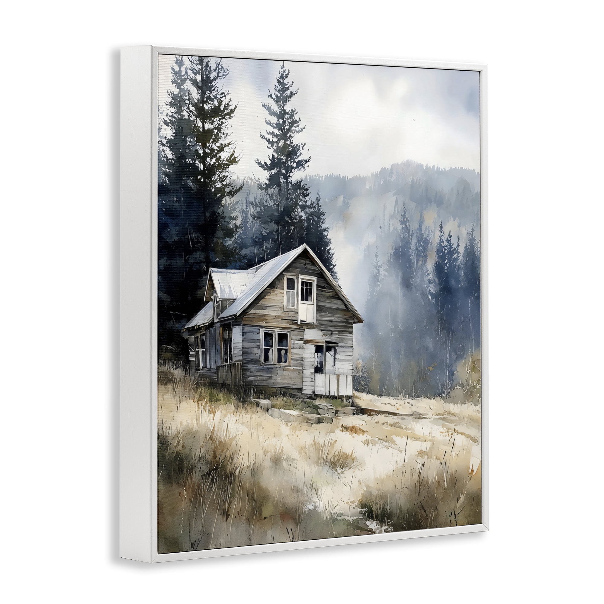 Stupell Industries Old Mountain House White Framed Giclee Art, design by Franklyn Gregory