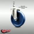 thumbnail image 2 of 5 Inch 316SS Solid Polyurethane Wheel Swivel 10mm Threaded Stem Caster SCC, 2 of 2