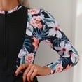 thumbnail image 6 of HOMBOM Long Sleeve Rash Guard Swimsuit for Women Swim Dress with Leggings Modest Floral Two Piece Young Womans Swimwear Beach, 6 of 7