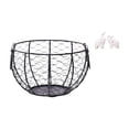thumbnail image 1 of Cesta de huevos,Cesta multiusos para huevos,cesta tejida de alambre de hierro,Cesta de almacenamiento de alambre para huevos Cesta de almacenamiento portátil,Escultura de elefante,Esculturas, 1 of 8