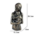 thumbnail image 2 of Escultura, estatua de resina, madre e hijo, higo humano artístico, 2 of 2