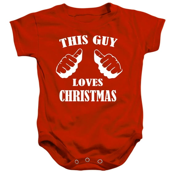 This Guy Loves Christmas Unisex Infant Snap Suit for Baby