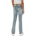 thumbnail image 3 of WallFlower Women's Legendary Slim Bootcut Mid-Rise Belted Insta Stretch Juniors Jeans (Standard and Plus), 3 of 9