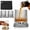 Style C, variant on Spinning Glass Whiskey Crystals, 360° Spinning Base, Heavy Old Fashioned Crystal Tumbler, Two-Piece Gift Box Father's Day Gift