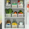 thumbnail image 4 of Qiangzon Plastic Modular Stacking Food Storage Box with Dividers and Handles for Refrigerator, Pantry, and Freezer, Ideal for Organizing Dry Goods, Snacks, and Leftovers, Easy to Carry and Clean, 4 of 7