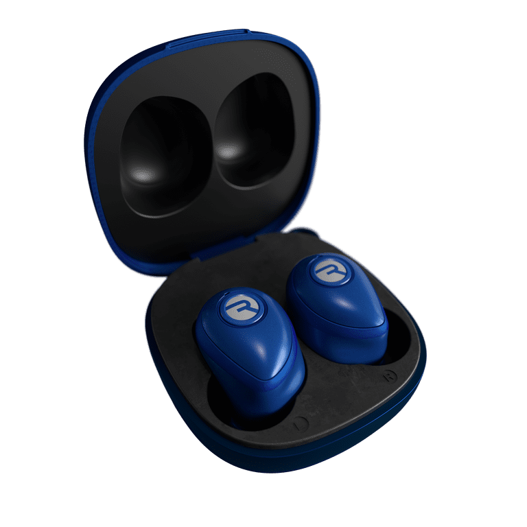 Raycon Bluetooth True Wireless Headphones with Charging Case Blue RBE755 BLUE Walmart