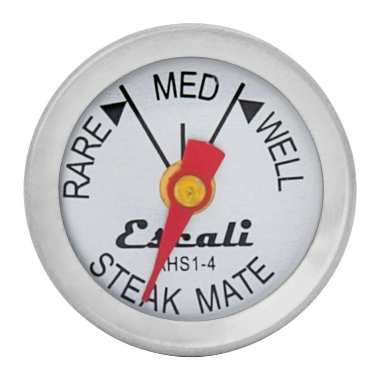 Escali AHS1-4 Easy Read Mini Steak Thermometer Set, Dial Reads