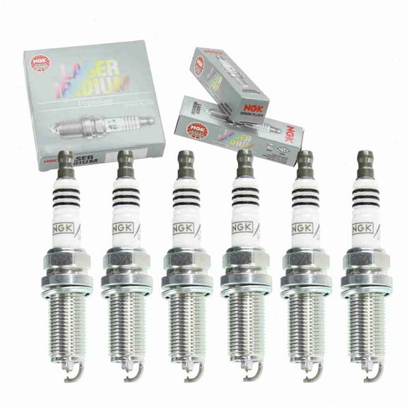6 pc NGK Laser Iridium Spark Plugs compatible with Lexus IS350 3.5L V6 2006-2017