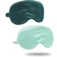 thumbnail image 1 of wonima11 ZLYC Silk Satin Sleep Mask with Elastic Strap Travel Eye Sleeping Blindfold for Women Men (Dark Green, Light Green), 1 of 1