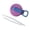 Purple, variant on Reusable Leak Proof Can Lid with Straws - Plastic Snap-On Cover for Soda, Beer & Beverage Cans, Includes 2 Hard Straws (1 Lid   2 Straws)