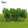 thumbnail image 2 of Bgsha 20 Pcs Arbres Modèles pour Train Chemin de Fer Diorama Parc de Guerre Paysage Paysage, 2 of 7