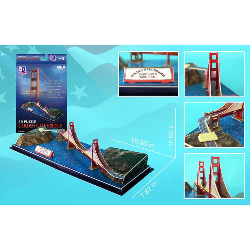Golden Gate Bridge 3D Puzzle
