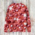 thumbnail image 4 of Dwralegc Valentine Clothes for Women Heart Graphic Cute Sweater Crew Neck Knitted Lightweight Valentine Casual Pullover Red L, 4 of 4
