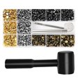 thumbnail image 3 of Abbracc Leather Snap Fasteners Screw Snaps with Tools DIY Metal Snaps Buttons 480 Sets, 3 of 8