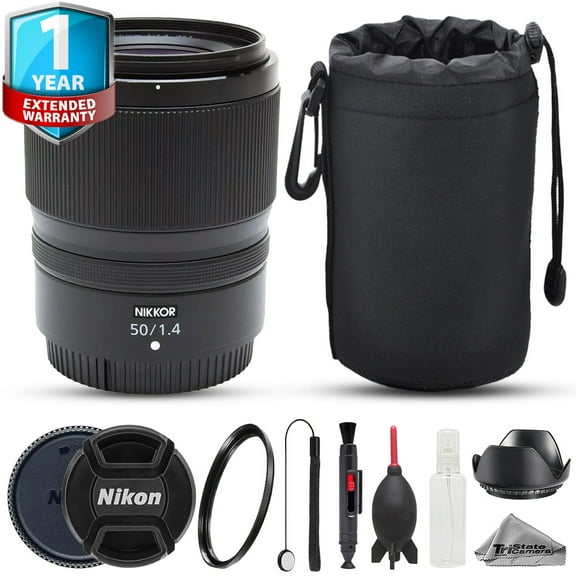 Nikon NIKKOR Z 50mm f/1.4 Lens - 8pc Starter Kit   1 Year Warranty