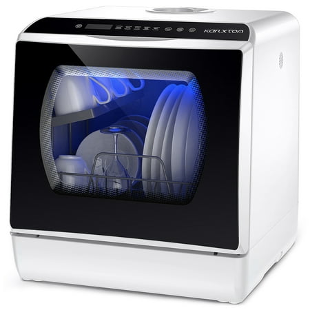 KARLXTOM Portable Countertop Dishwashers, Compact Mini Dishwasher Machine with 5L...