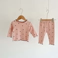 thumbnail image 2 of WUANDIXFA Girl Pajamas 6 12 18 24 Months 3T 4T 5T 6T Toddler Girls Pajamas 2 Piece Snug Fit Long Sleeve Stretch Kids PJs Comfy Sleepwear,Pink,6-12 Months, 2 of 5