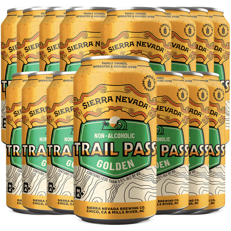 Sierra Nevada Trail Pass Golden Non-Alcoholic Beer- 12oz Cans - Delicious Dealcoholized Craft Brew