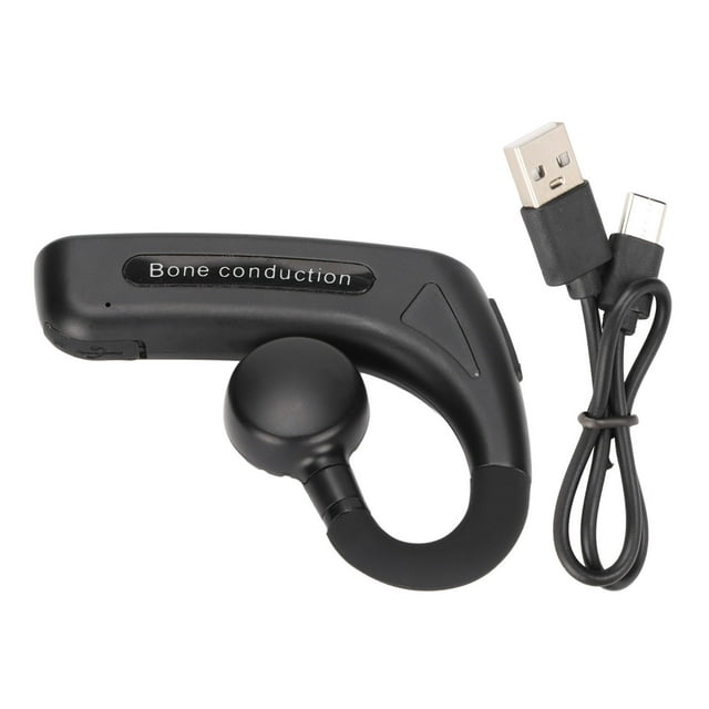 Auriculares Bluetooth de conducción ósea estéreo Bluetooth 5.0, multifuncionales, manos libres, inalámbricos para personas sordas.
