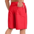 thumbnail image 3 of Fabrcox Gym Shorts Men Big and Tall Men's Basketball Shorts Summer Drawstring Sports Hiking Shorts Men Casual with Pockets, 3 of 3