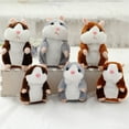thumbnail image 3 of Lovely Talking Plush Hamster Toy, Can Change Voice, Record Sounds, Nod Head or Walk, Early Education for Baby, Different Size for Choice deep brown and nodding 15cm, 3 of 7