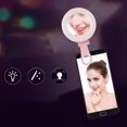 thumbnail image 4 of FUNIPICA Espejo de ajuste de 3 velocidades Luz de relleno de belleza Luz para selfies para teléfono, 4 of 8