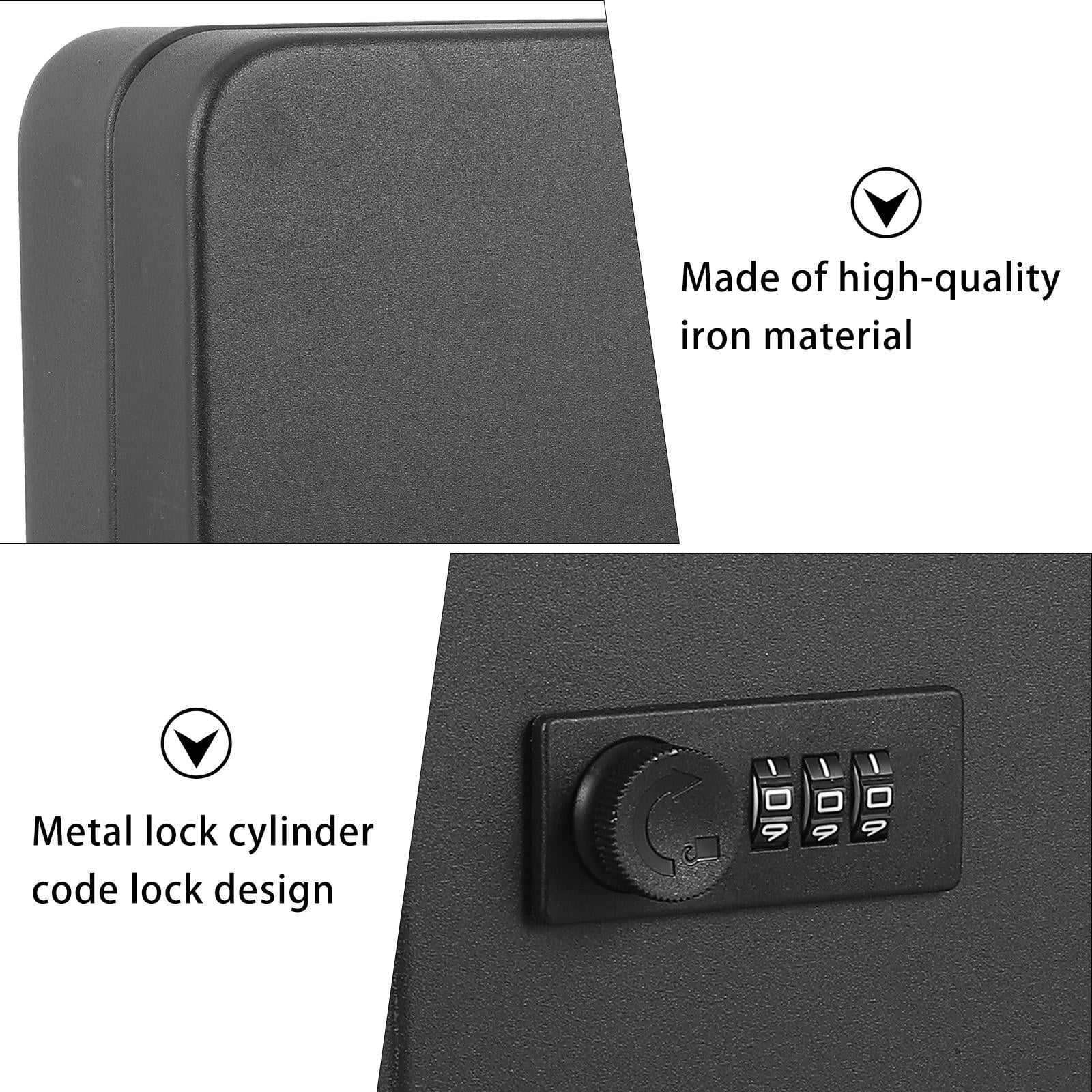WRISTBIQUE Car Key Box Security Key Storage Box Black 1 Set