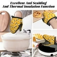 thumbnail image 7 of Pofeuu Cute Bee Butterfly Yelllow Print Thickened Mini Silicone Oven Mitts Heat Resistant, Rubber Oven Mitt Gloves, Finger Pinch Grips, Pot Holder, Silicone Potholder, 7 of 7
