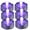 Purple, variant on JYtrend Bright Submersible Tea Lights Floral Waterproof Led for Party Wedding, Changing Colors, 6 pieces