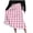Pink, variant on Levmjia Women's Midi Skirt Fashion Casual Polyester Flowy Skirt Zipper Floral Printed A-Line Skirt Flowing Vacation Daily Wear Summer