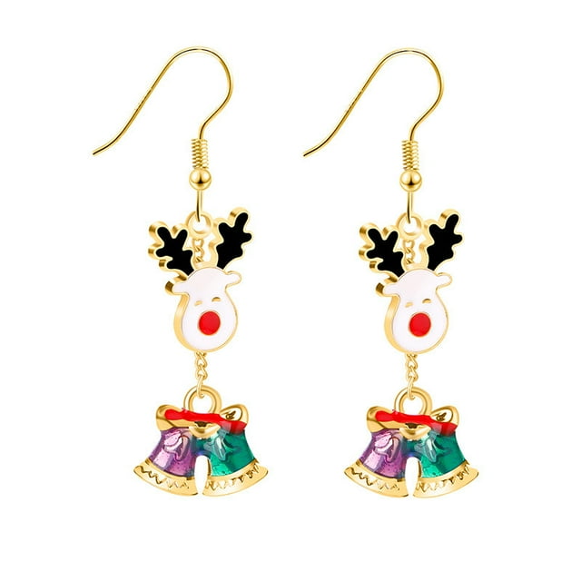 WREESH Diamond Earrings Temperament Personality Drop Crystal Fashion Earrings