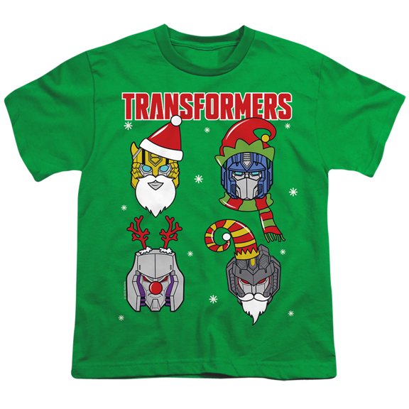 Transformers Christmas Santa Robots Kids T Shirtfor Youth Toddler Boys and Girls