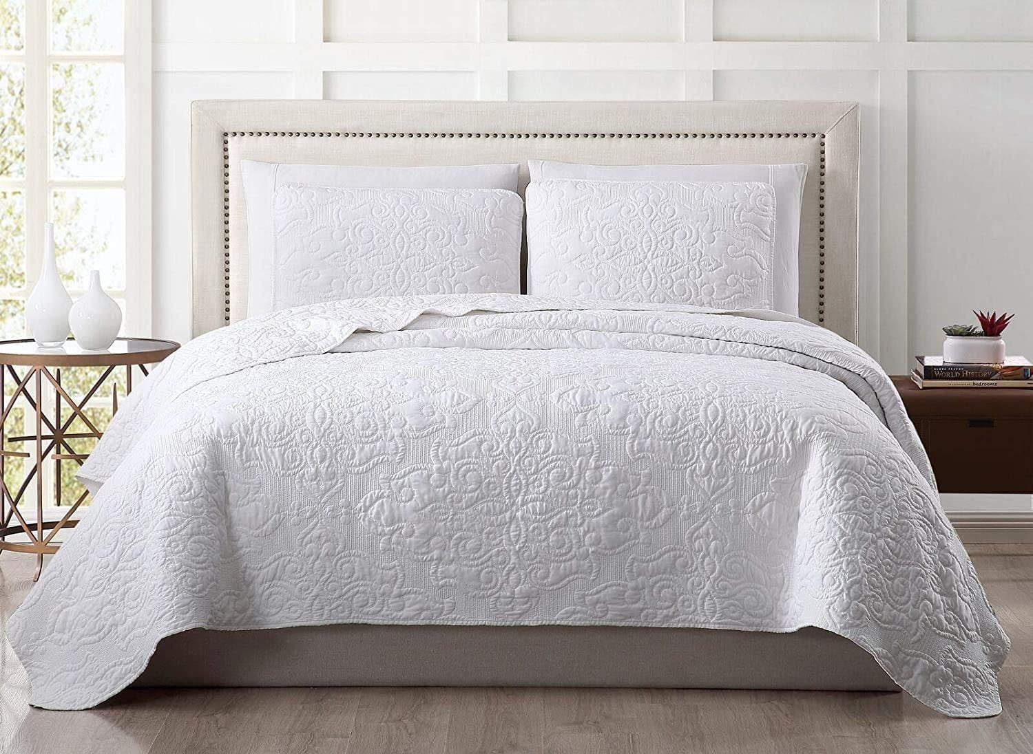 Chezmoi Collection Frederick 3Piece Lightweight Cooling Quilt Set